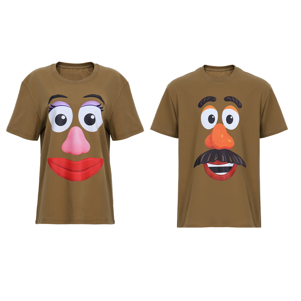 Anime Cosplay Couple - Funny Potato Head Costume Mr. and