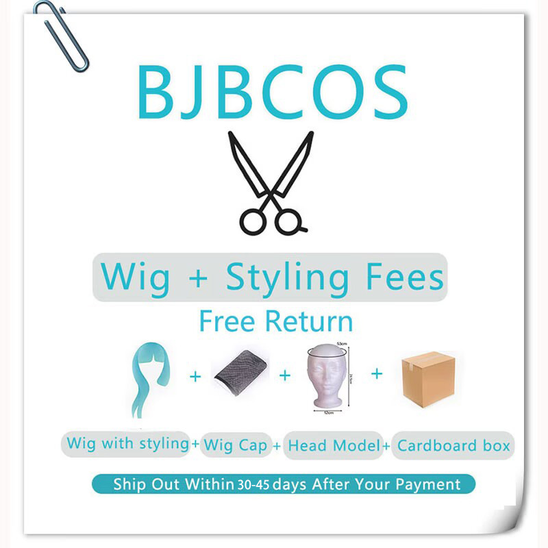 [Styled Wig]Seele Vollerei Cos - Anime Cosplay Blue Hair ulasan dan harga