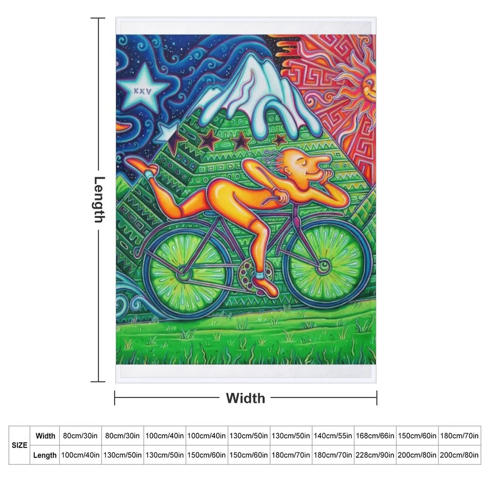 Bicycle Day Throw Blanket Sofa - Anime Cosplay Idea ulasan dan harga
