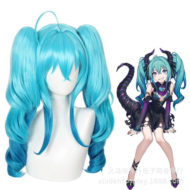 V family Comic Miku Cosplay Wi - Anime Cosplay Blue Hair ulasan dan harga
