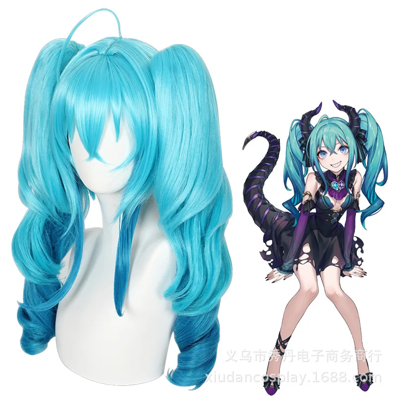 V family Comic Miku Cosplay Wi - Anime Cosplay Blue Hair ulasan dan harga