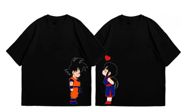 Goku or Milk Chi Chi Couple T  - Anime Cosplay Couple ulasan dan harga