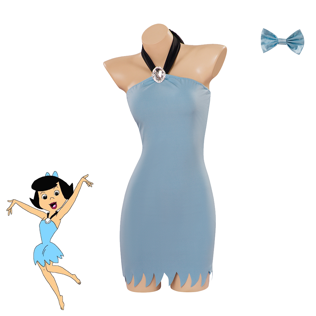Betty Rubble Cosplay Costume H - Anime Cosplay Ladies ulasan dan harga